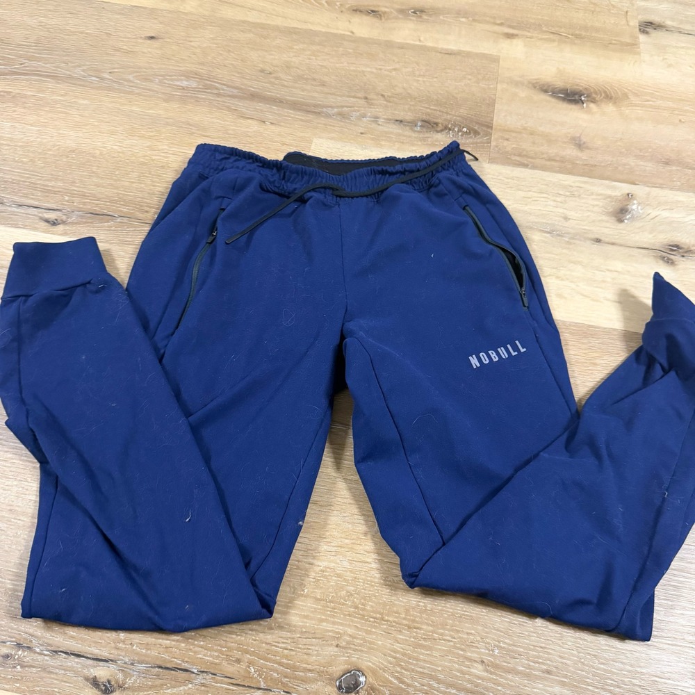 NOBULL Mens High-Rise Jogger Navy Blue Athletic Training Sweatpants Size Medium